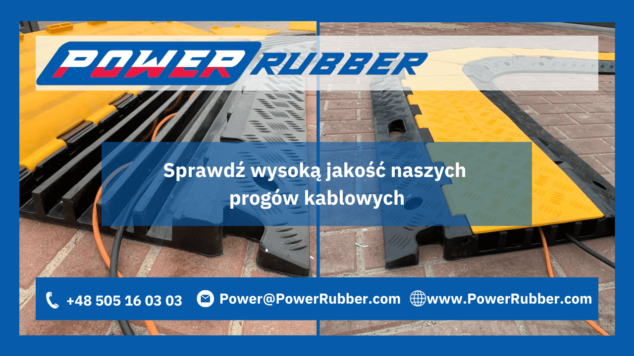 progi kablowe z materiału PCV