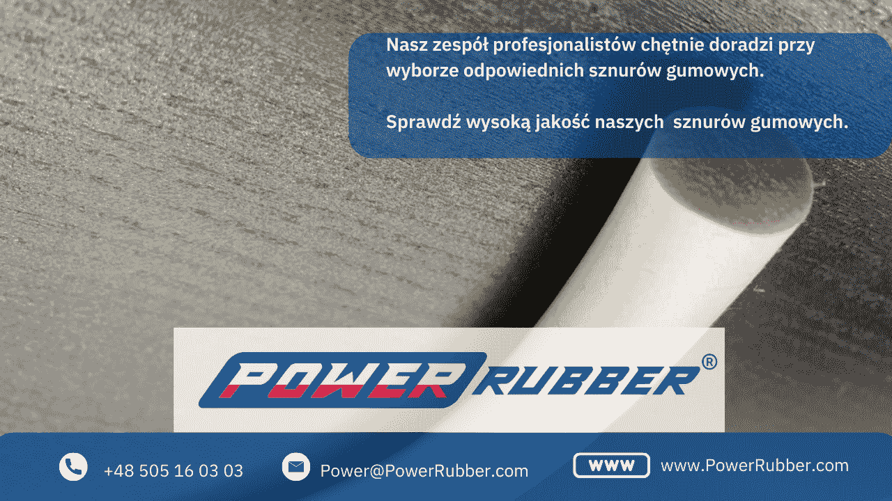 Sznur gumowy silikonowy gąbczasty