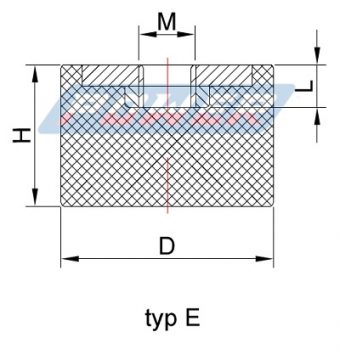 wibroizolator typ e typ 5
