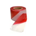 White-red warning tape 200 meters