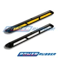 Black reflective bicycle separator