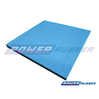 Tapis de jeu en EPDM couleur bleu pastel RAL 5024 pour aire de jeux