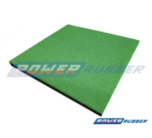 EPDM safety mat for playground Green light RAL 6032