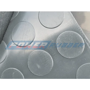 Gray chewing gum by the meter
