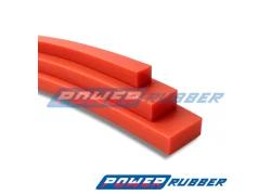 Cordon en silicone massif rectangulaire VMQ