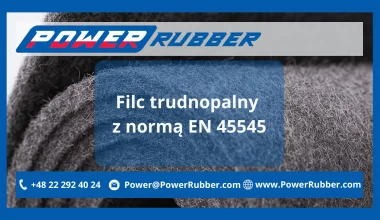 Filc trudnopalny z normą EN 45545