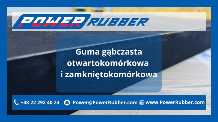 Open-cell and closed-cell sponge rubber