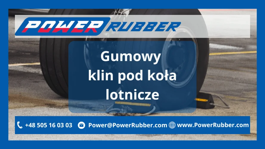 Gumowy klin pod koła lotnicze