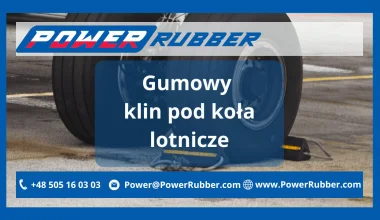 Gumowy klin pod koła lotnicze
