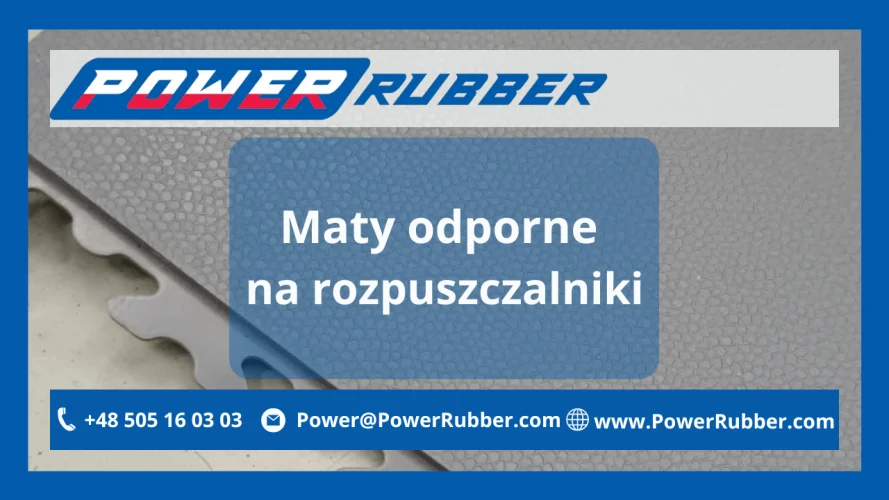 Maty na podłogę odporne na rozpuszczalniki