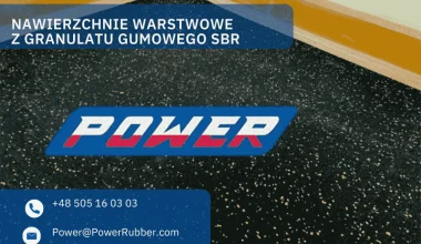 Nawierzchnie warstwowe z granulatu gumowego SBR