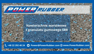 Nawierzchnie warstwowe z granulatu gumowego SBR