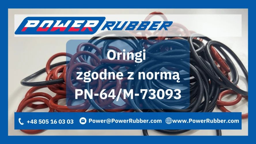 Oringi zgodne z normą PN-64/M-73093