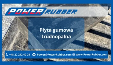 Płyta gumowa trudnopalna