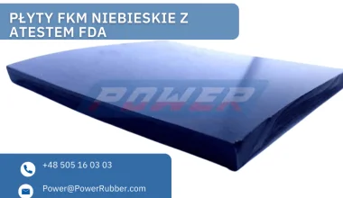 Płyty FKM niebieskie z atestem FDA