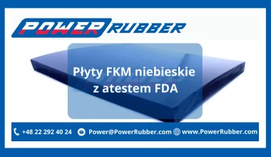 Płyty FKM niebieskie z atestem FDA