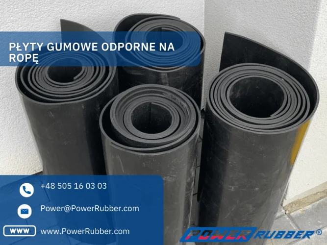 Oil resistant rubber sheets