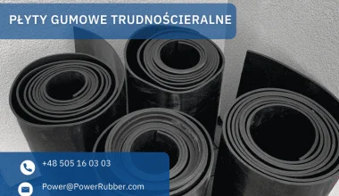 Płyty gumowe trudnościeralne