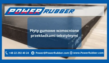Płyty gumowe wzmocnione przekładkami tekstylnymi