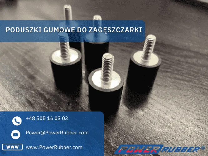 Coussinets en caoutchouc pour le compacteur