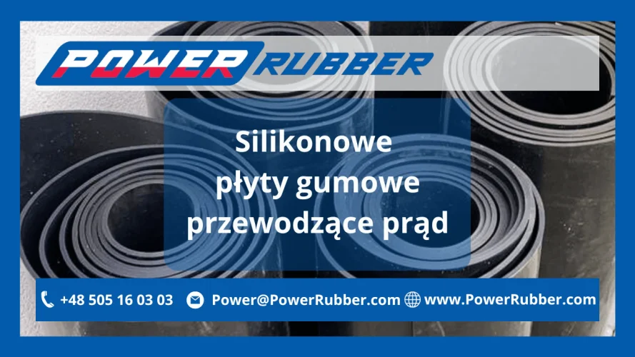 Silikonowe płyty gumowe przewodzące prąd