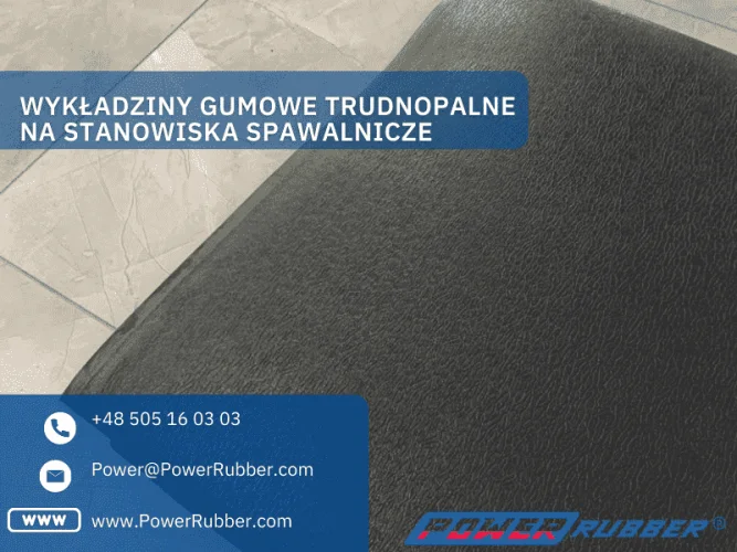 Non-combustible rubber liners for welding stations