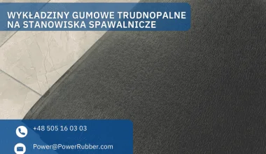 Wykładziny gumowe trudnopalne na stanowiska spawalnicze