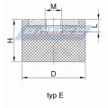 Rubber shock absorber type E