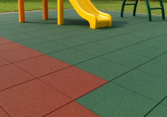 Płyty gumowe na plac zabaw