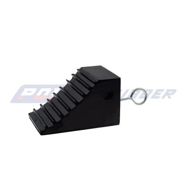 Chocks for airplane wheels.