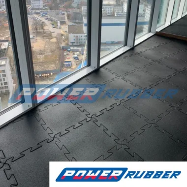 Rubber puzzle mat