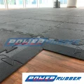 Rubber gym flooring