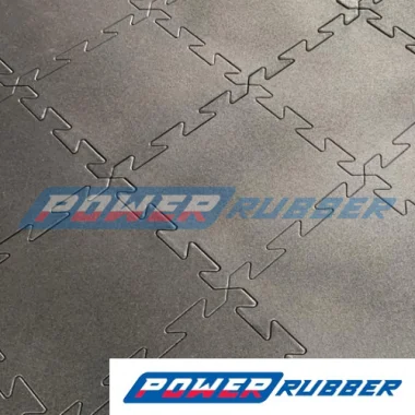 Rubber puzzle mats for gyms