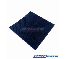 Rubber Mat with Narrow Stripes Gray