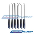 Set of long pin punches for o-rings, 6 pieces.