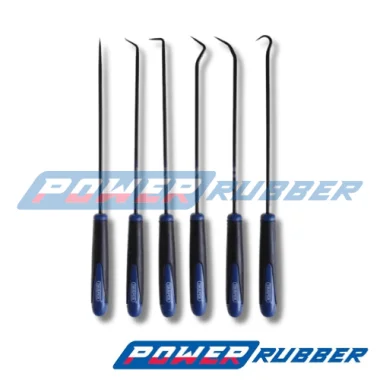 Set of long pin punches for o-rings, 6 pieces.