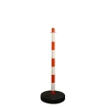 White-red chain post