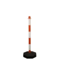 Chain post with a base for driving in