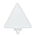 Plastic warning post sign