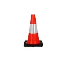 Pachołek drogowy 300 mm PVC z opcją odblasku