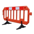 Plastic road barrier