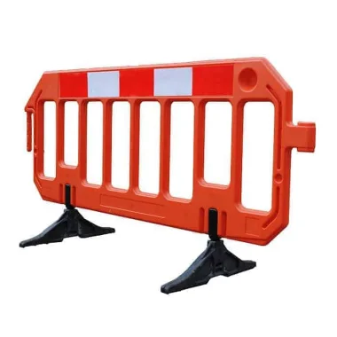 Plastic road barrier