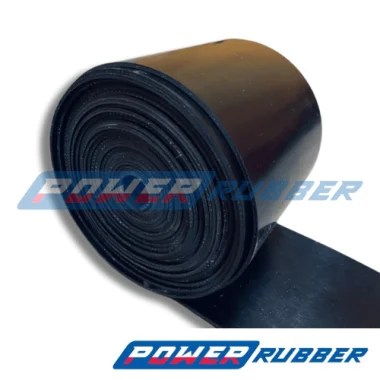 Rubber belt under the rafters