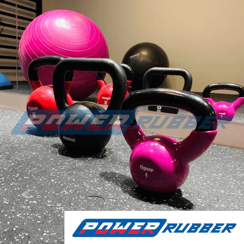 Gummiboden im Fitnessstudio