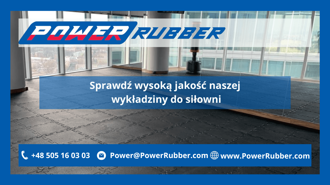 Gumowa podłoga do siłowni
