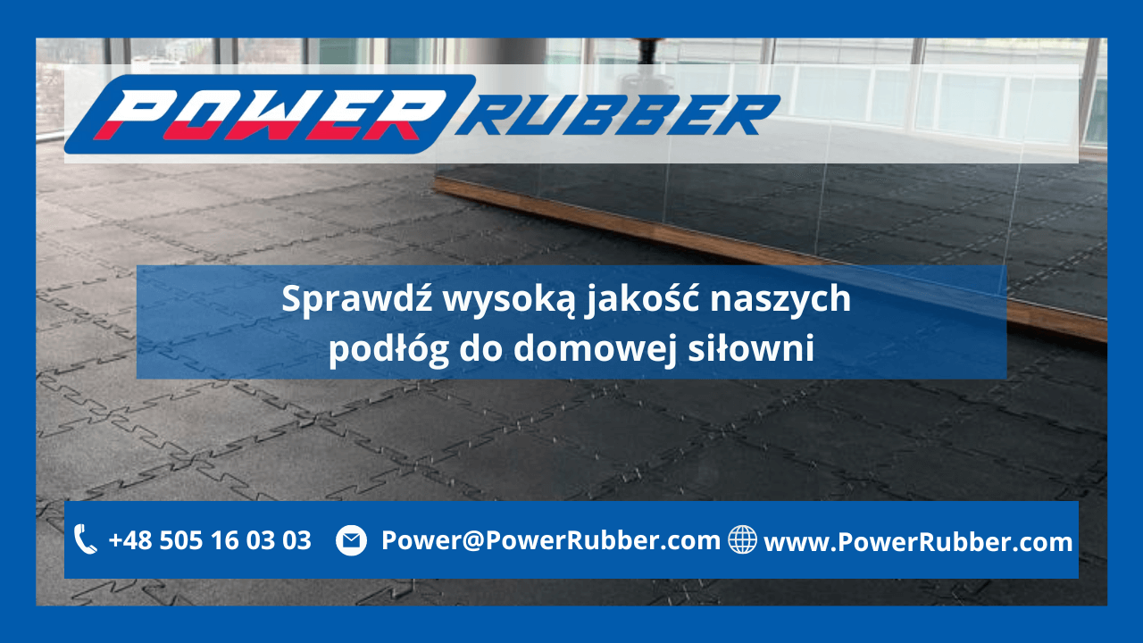 Podłoga do domowej siłowni typu puzzle