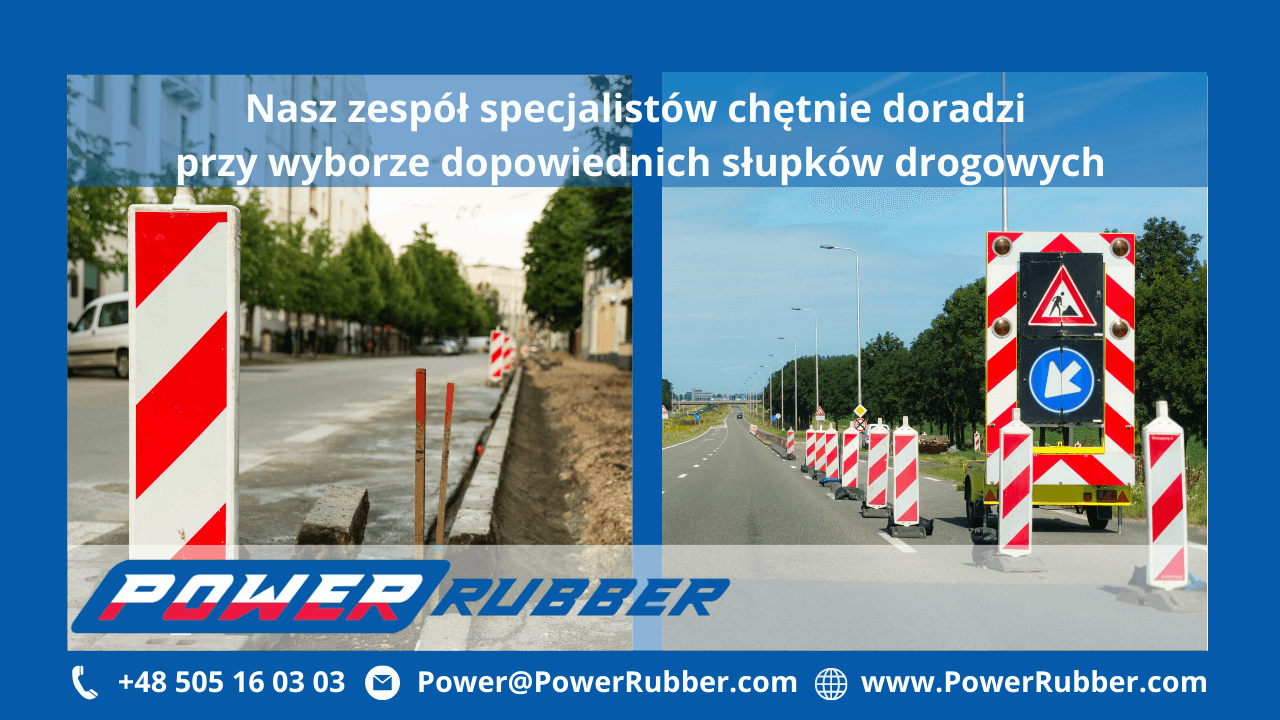Plastikowe słupki drogowe