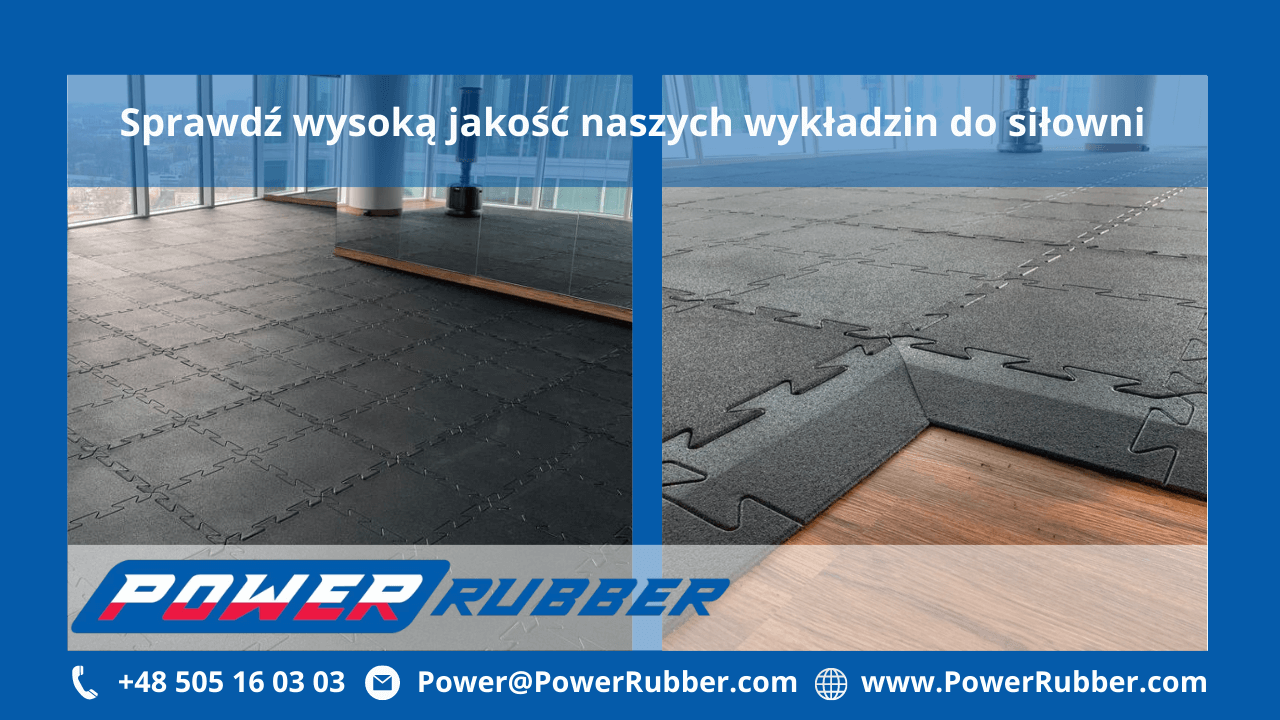 Podłoga typu puzzle do siłowni