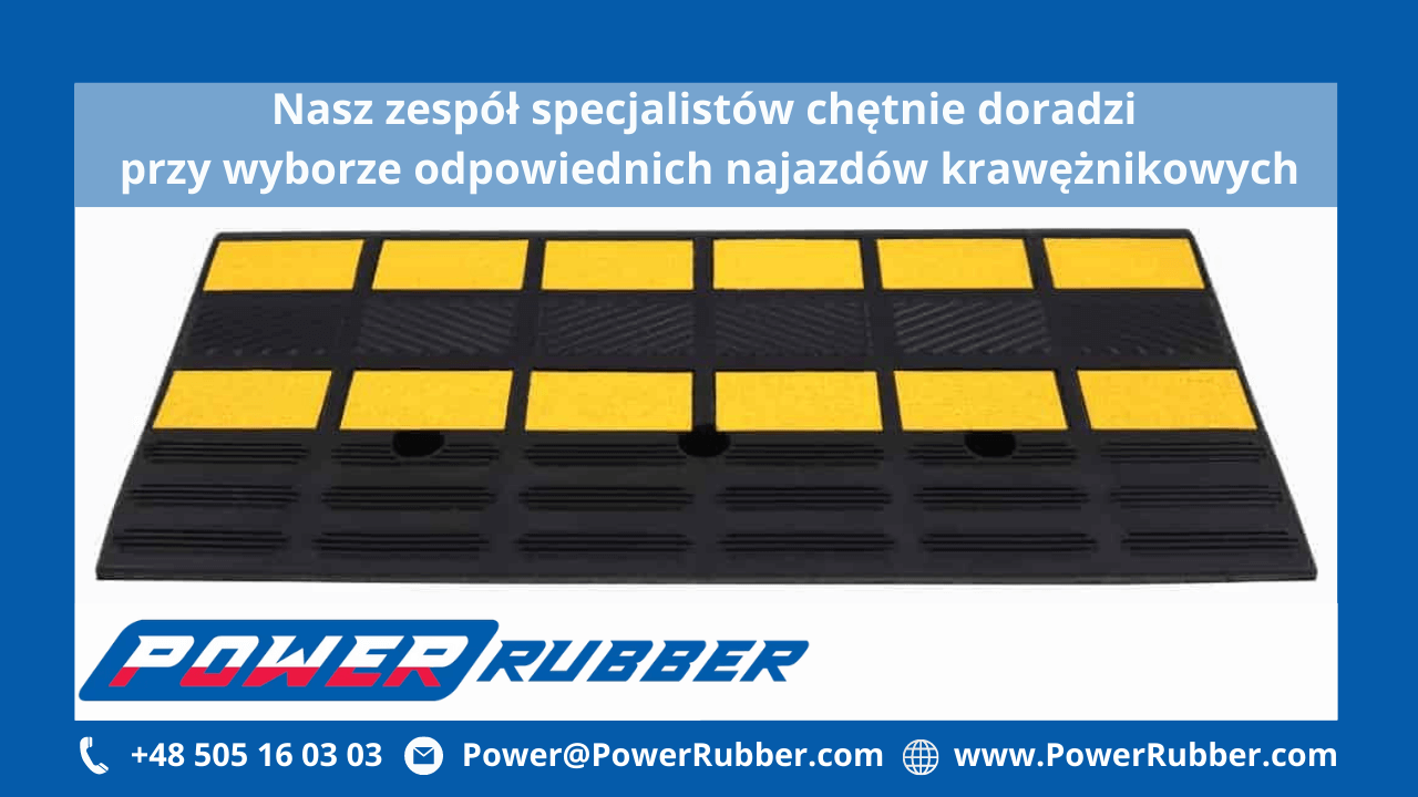 Gumowy podjazd pod krawężnik