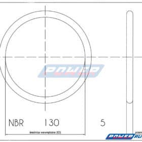 О-прокладка 130x5 NBR изготовлена из NBR